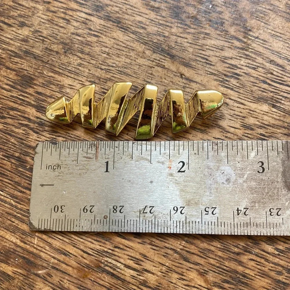 Lot of 7 vintage pins / brooches floral, rhinestine gold silver - Picture 7 of 9